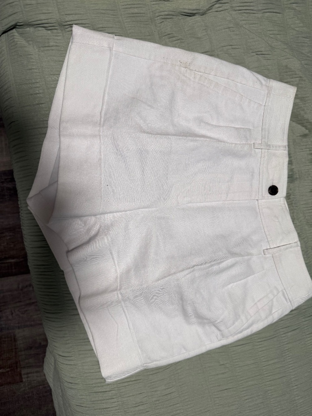 white cotton Jcrew short